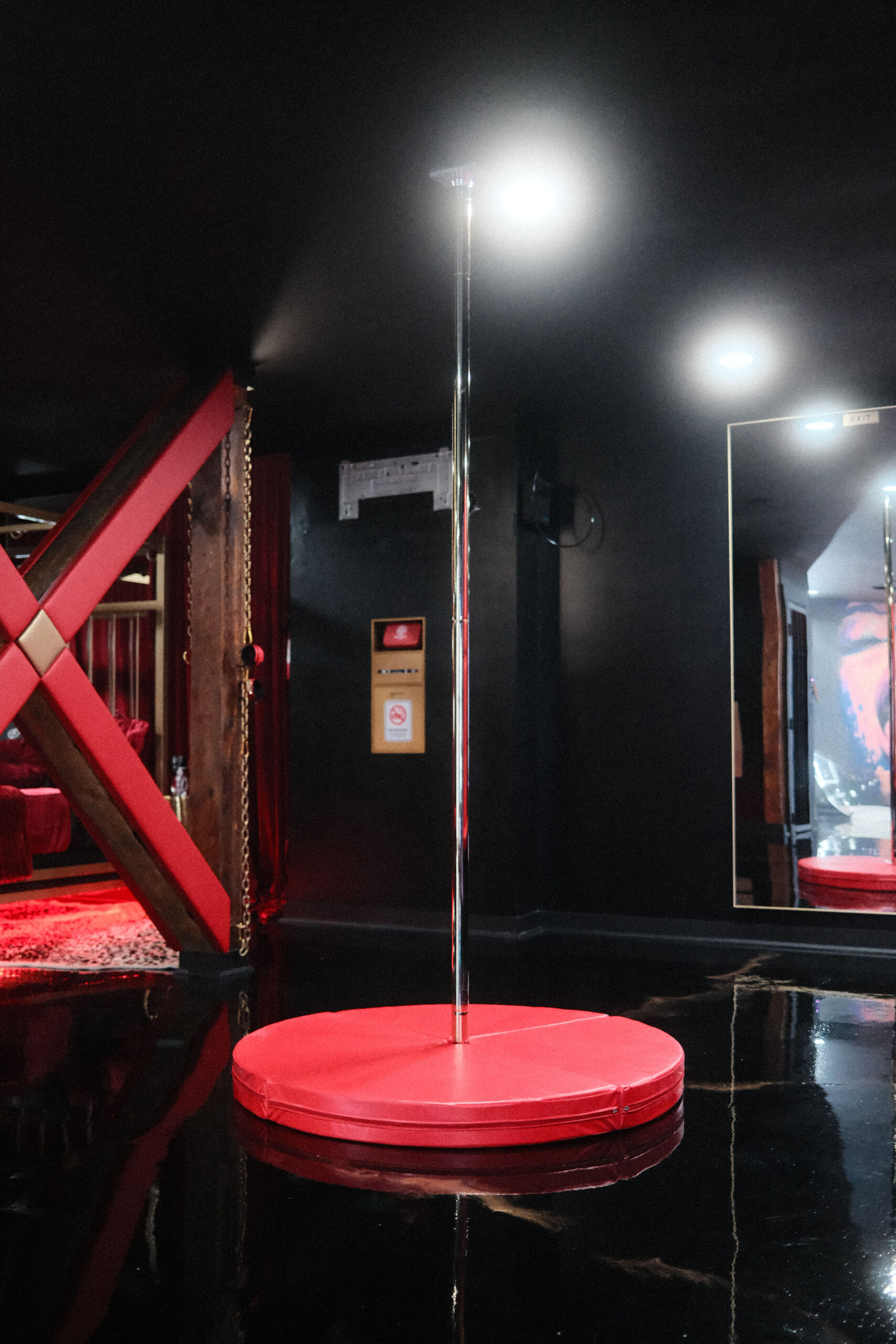 Red Room stripper pole