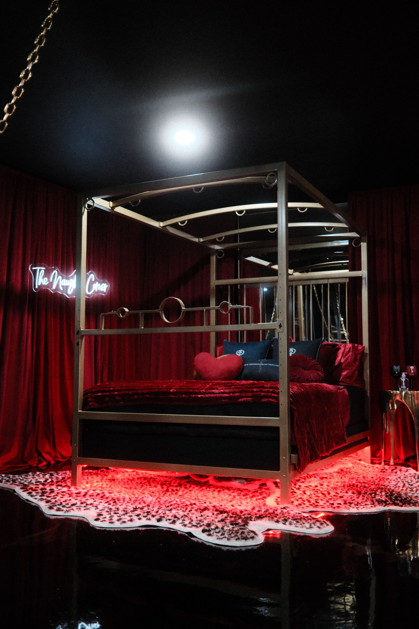 Metalbound cage bed and bench